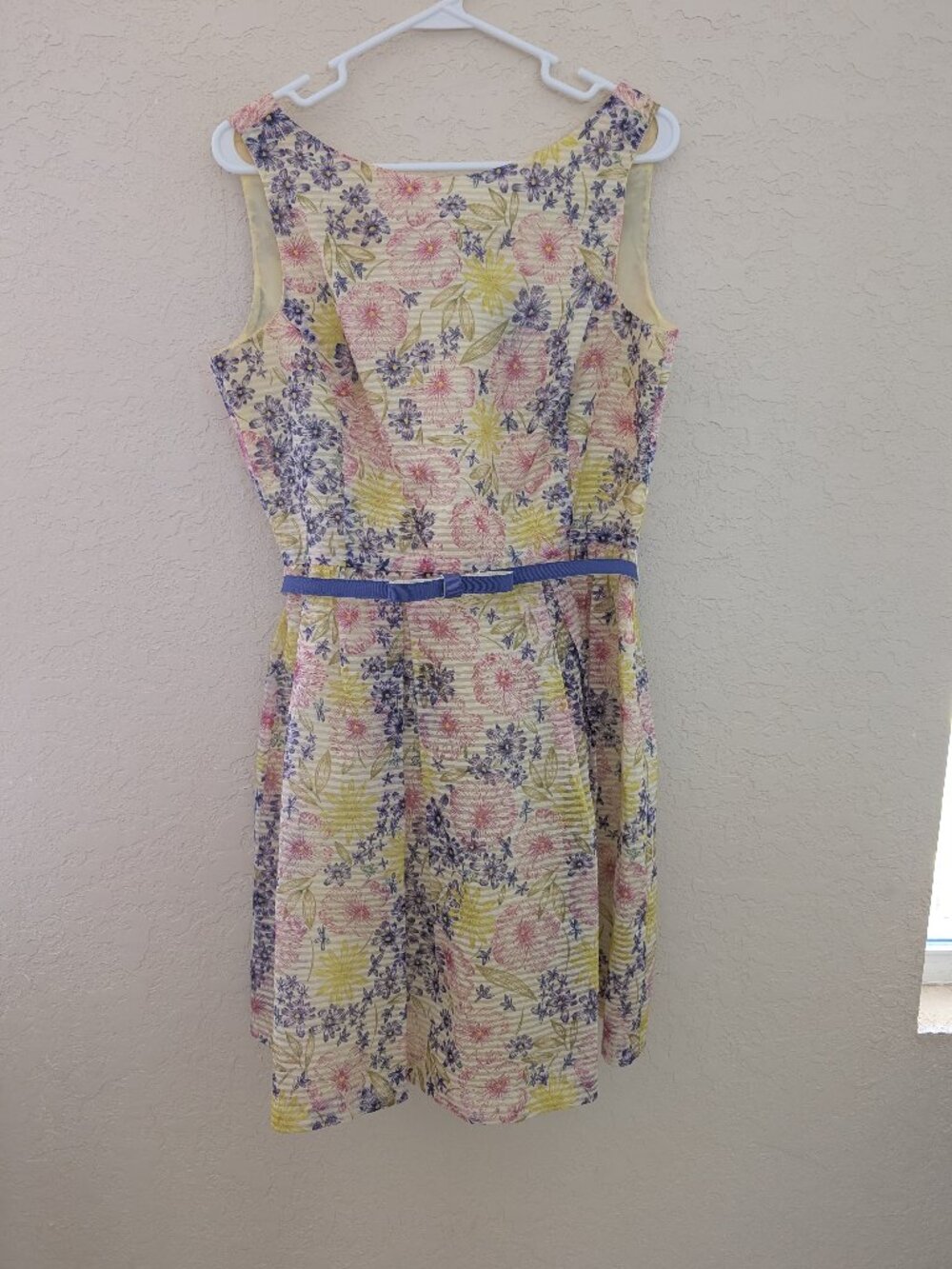 Vintage Gabby Skye Floral Belted Tea Party Dress Size 10
